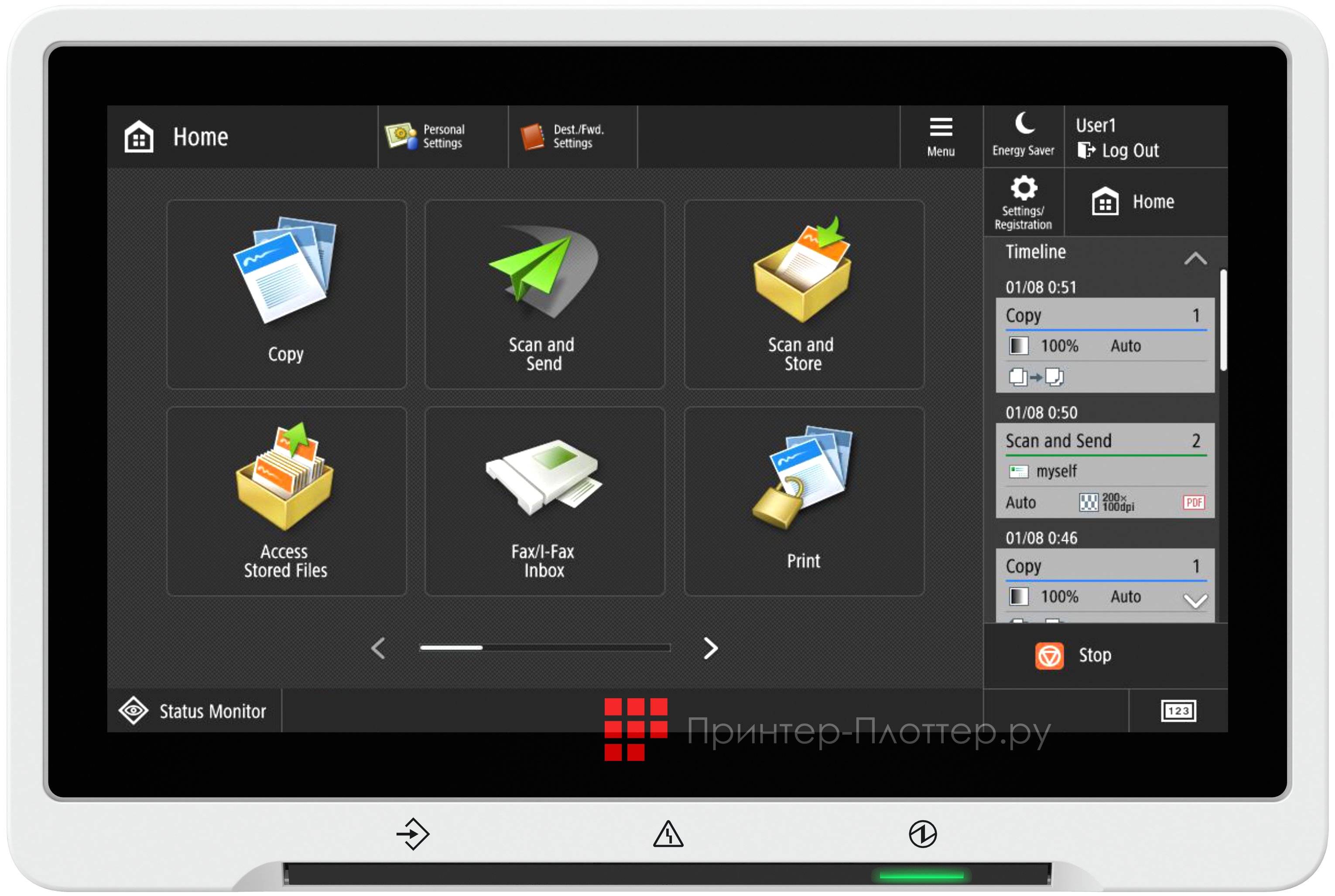 Canon imageRUNNER ADVANCE DX C5870i EcoLine. Интуитивная обработка документов