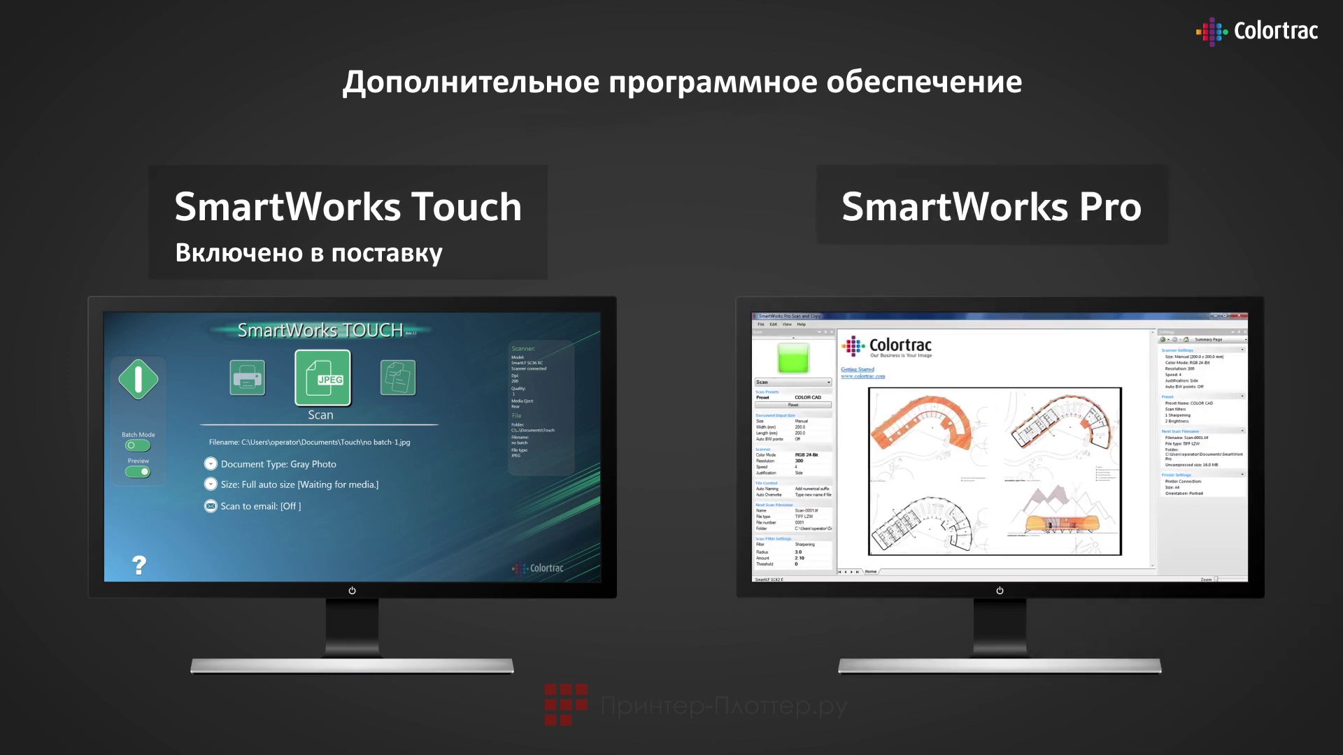 Colortrac SmartLF SCi 36 Professional MFP. Программное обеспечение профессионального уровня