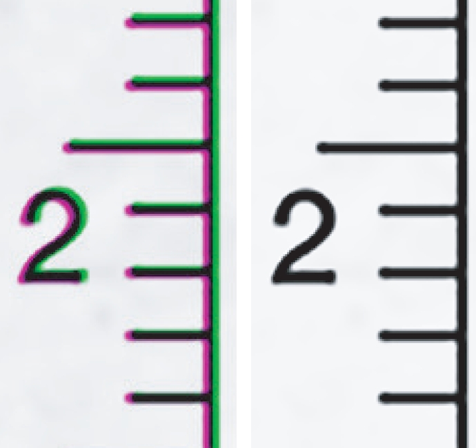 Contex IQ Quattro X 3650. Технология Color Fringe Removal