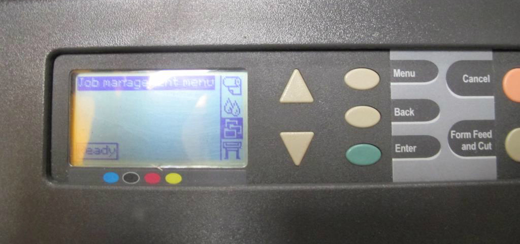 HP DesignJet 800 42 дюйма. Панель управления