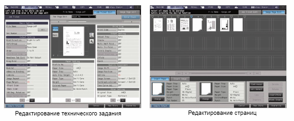 Konica Minolta AccurioPress 6136P. Эффективность работы