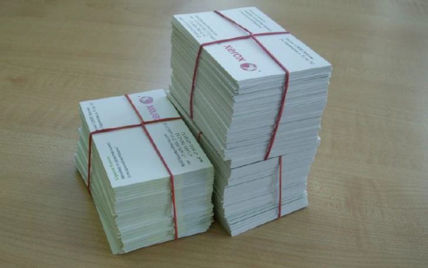 Xerox Premium Never Tear. Уникальные нервущиеся визитки на синтетической бумаге