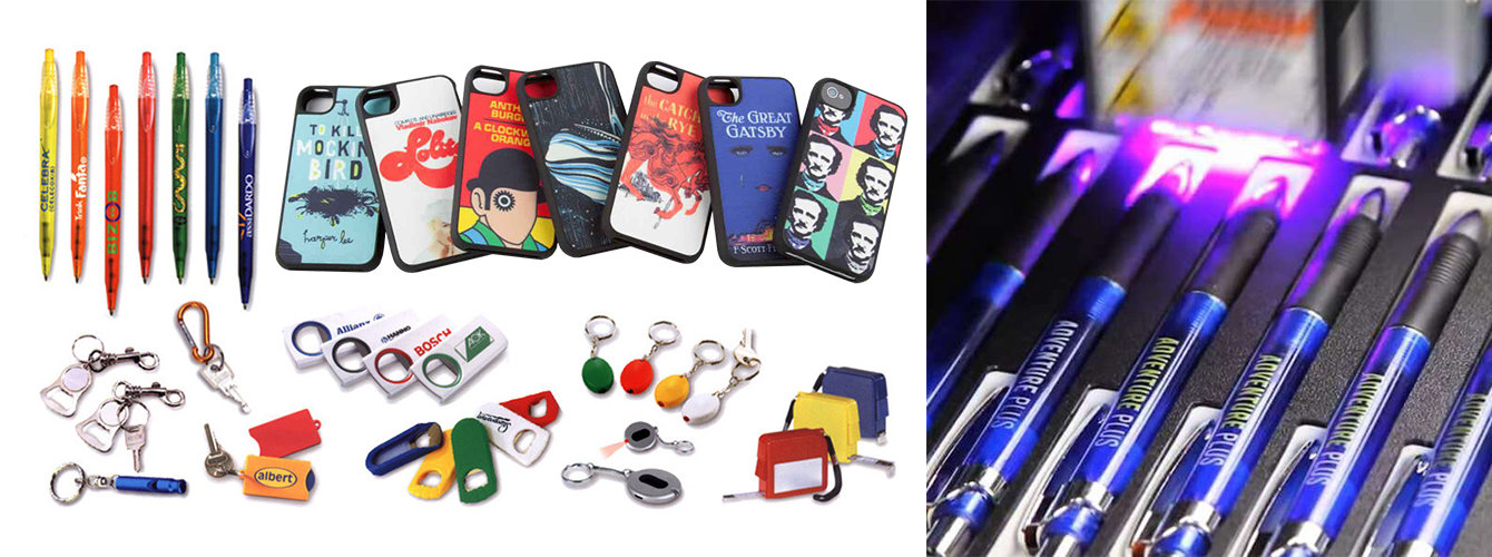 Сувенирные УФ-принтеры. Печать на ручках, чехлах для телефонов