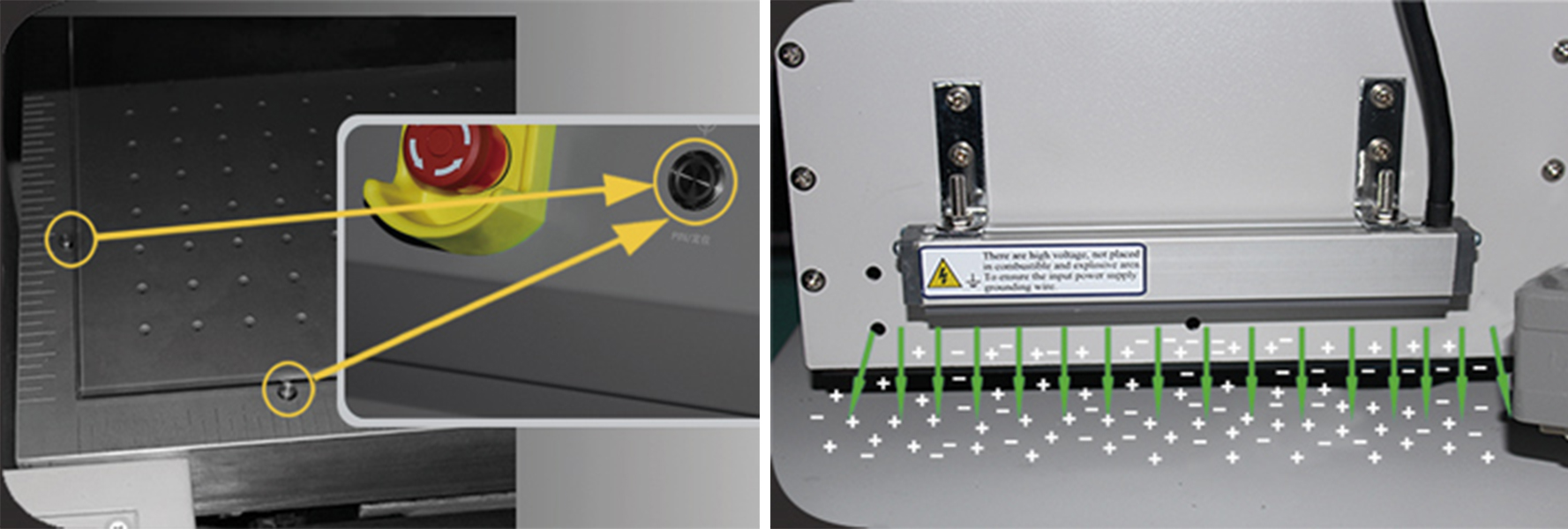 ARK-JET F2512-3RM. Фиксаторы и антистатик