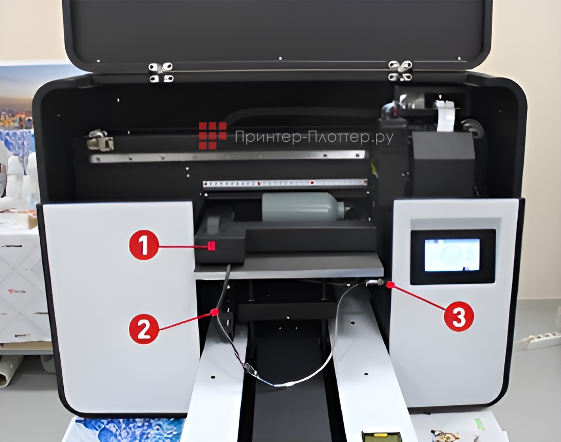 ARK-JET UV 2942. Устройство для печати по цилиндрическим предметам