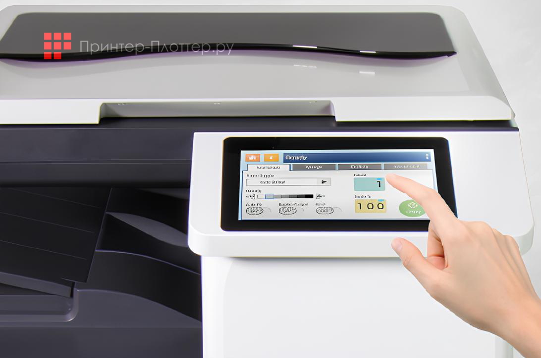 Avision AM5640i. Сенсорная панель управления