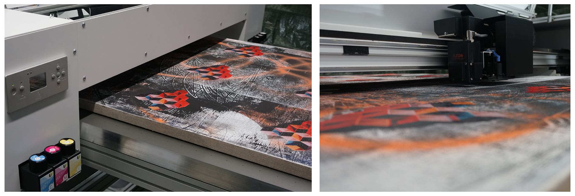 Azonprinter Azon UV MATRIX PRO L . Улучшенная система непрерывной подачи чернил