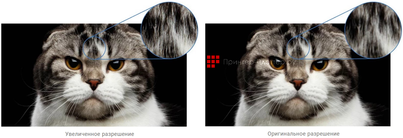 BenQ LK952. Технология увеличения изображения