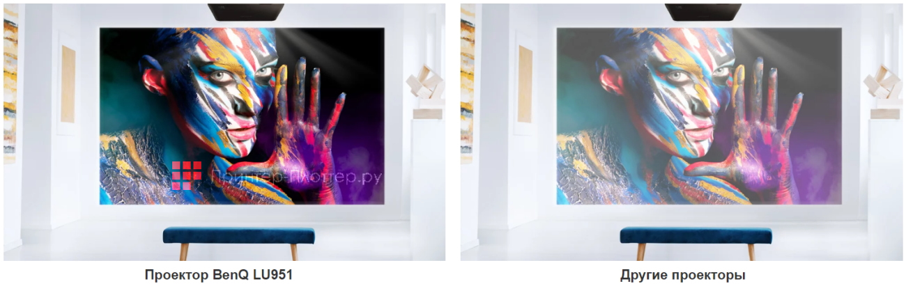 BenQ LU951. Насыщенные цвета при ярком внешнем освещении