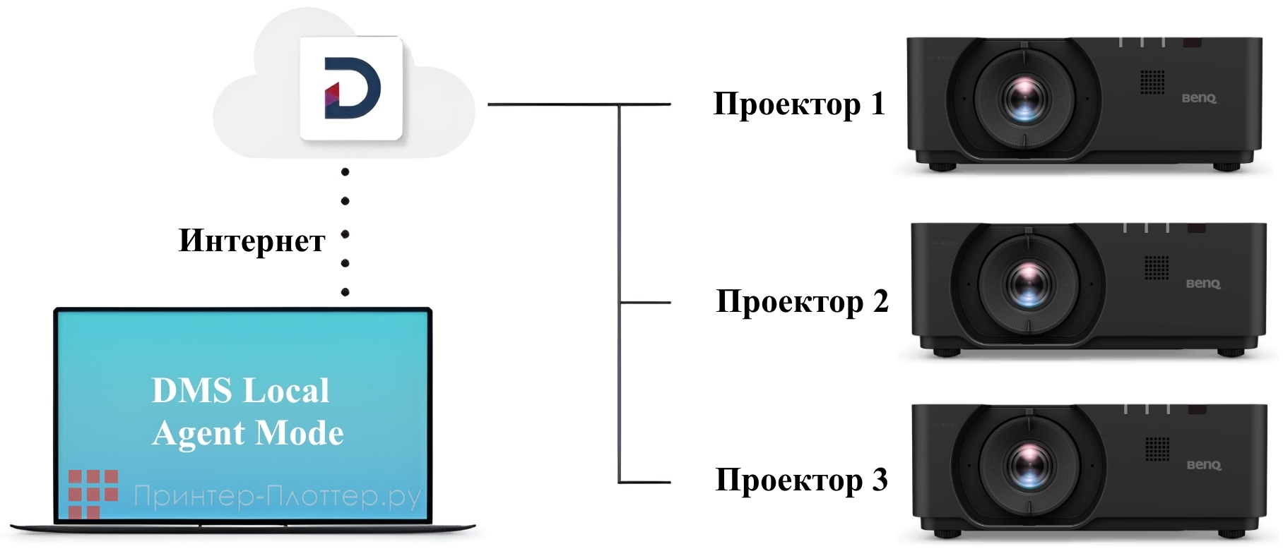 BenQ LU960. BenQ DMS Local
