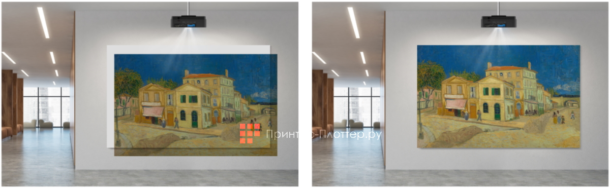 BenQ LU960UST. Цифровое сжатие и сдвиг изображения