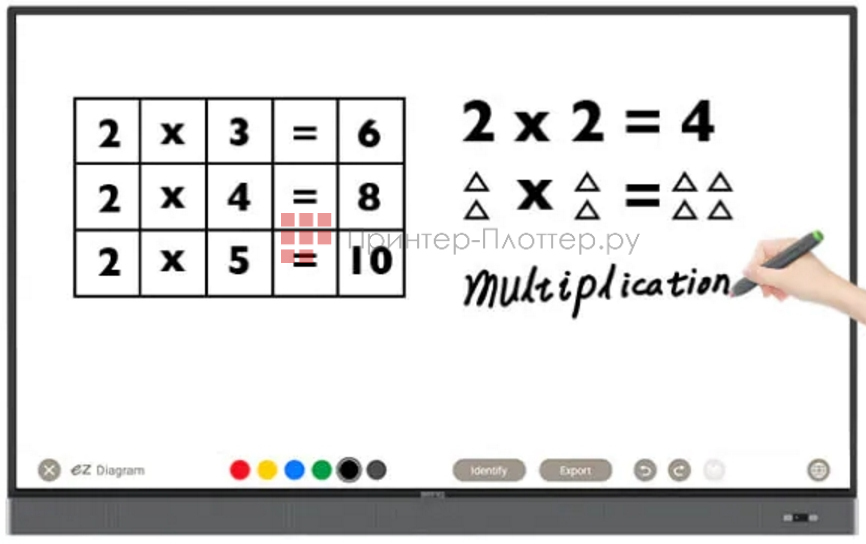 BenQ RM7502K. Интеллектуальное распознавание рукописного ввода