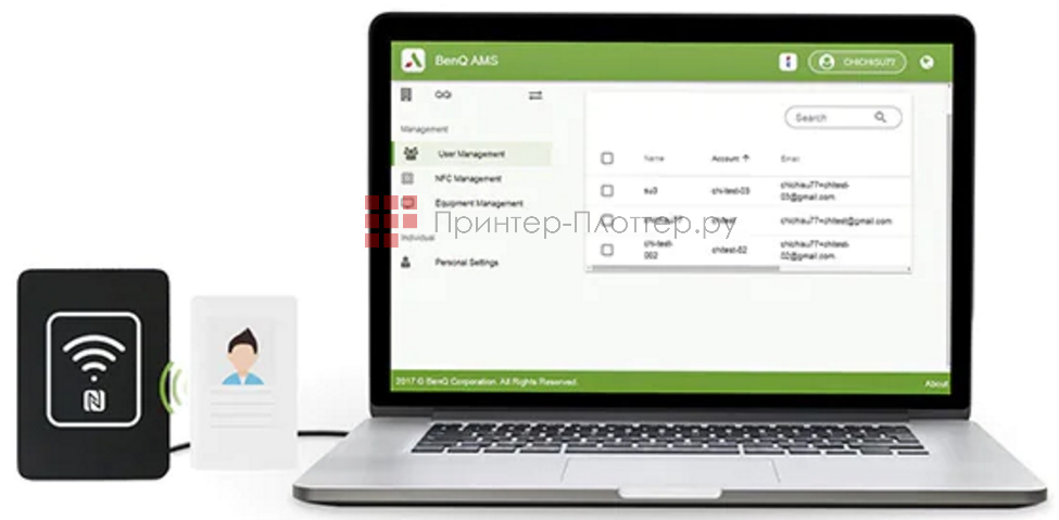BenQ RM8602K. Одношаговая настройка карты NFC
