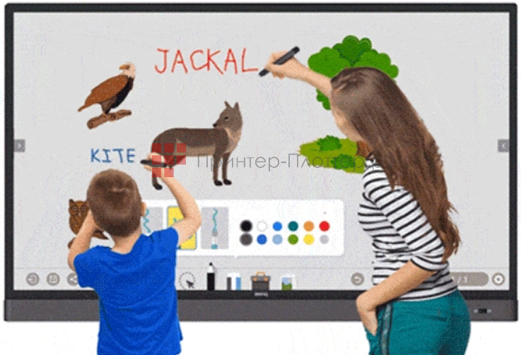 BenQ RM8602S. Одновременная работа двумя ручками-стилусами