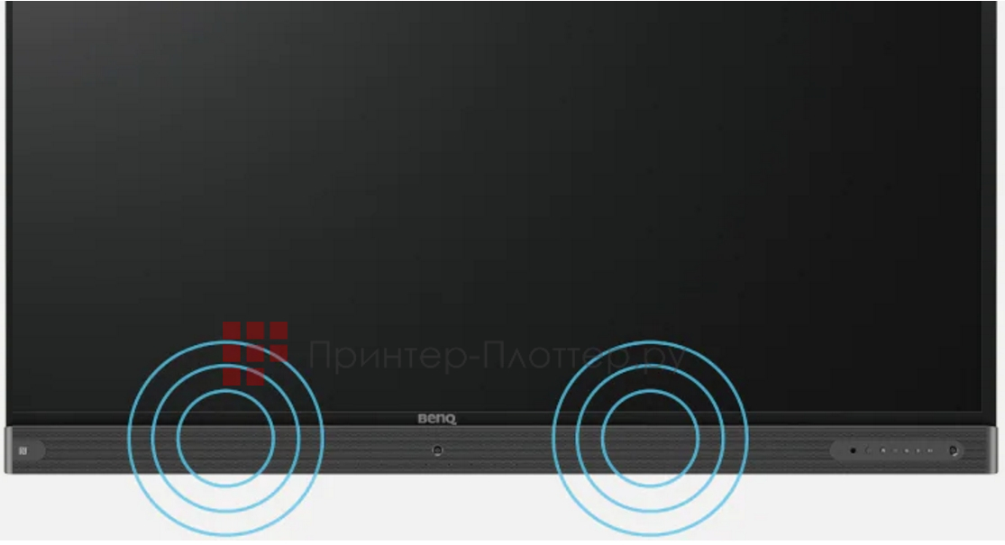 BenQ RP8602. Фронтальные динамики и внешний микрофон