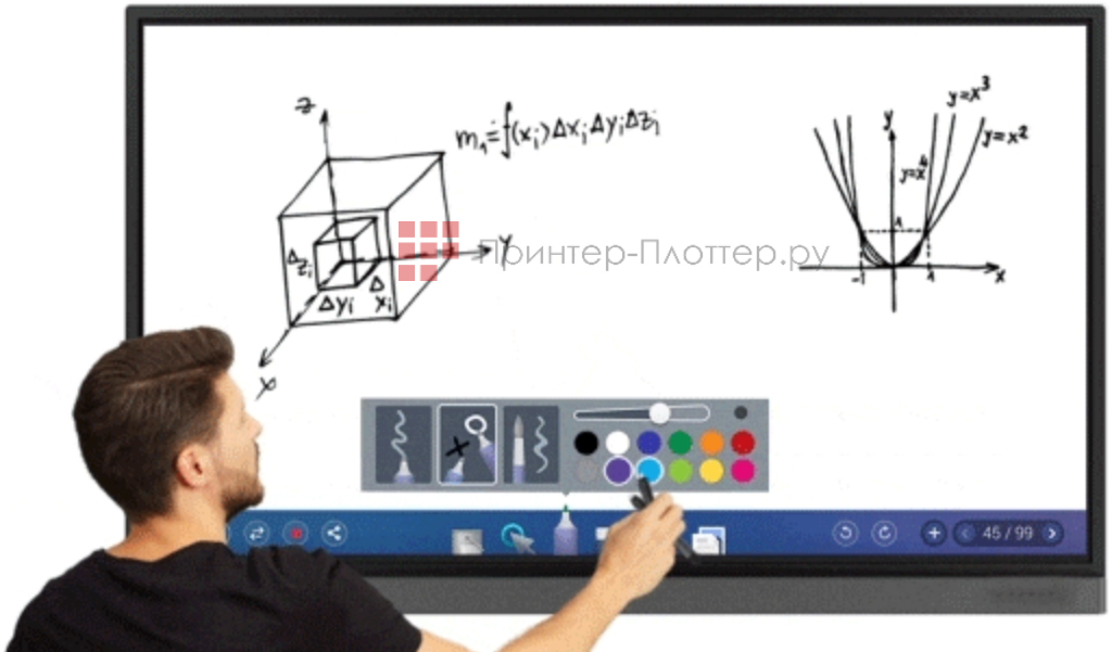 BenQ RP8602. Одновременная работа двумя ручками-стилусами