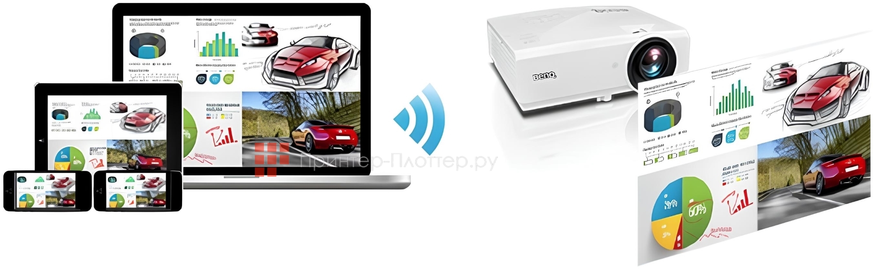 BenQ SH753P. Беспроводные мультимедийные презентации