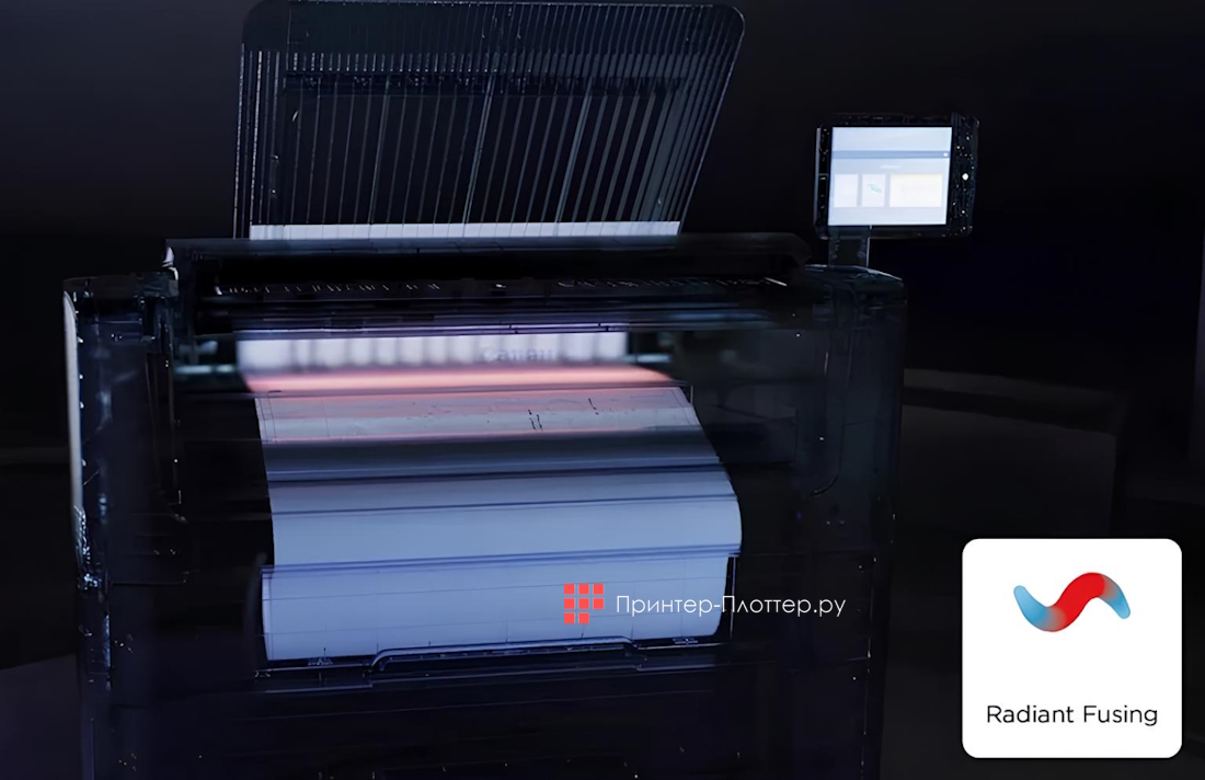 Canon ColorWave T60 P2R. Технология лучистого напыления