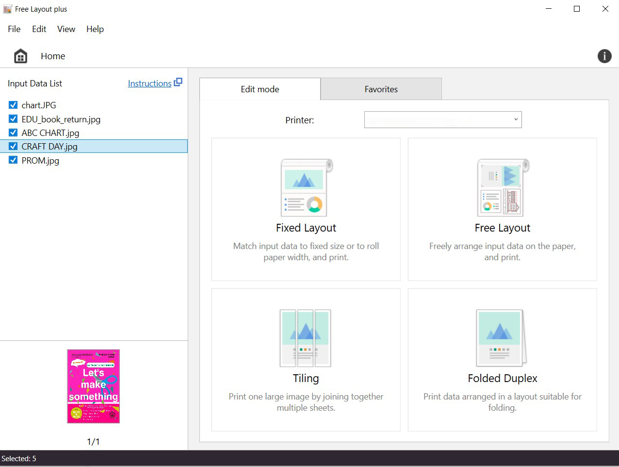 Canon imagePROGRAF GP-4600S. Canon Free Layout Plus