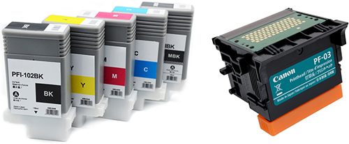 Canon imagePROGRAF iPF610. Картриджи и печатающая головка