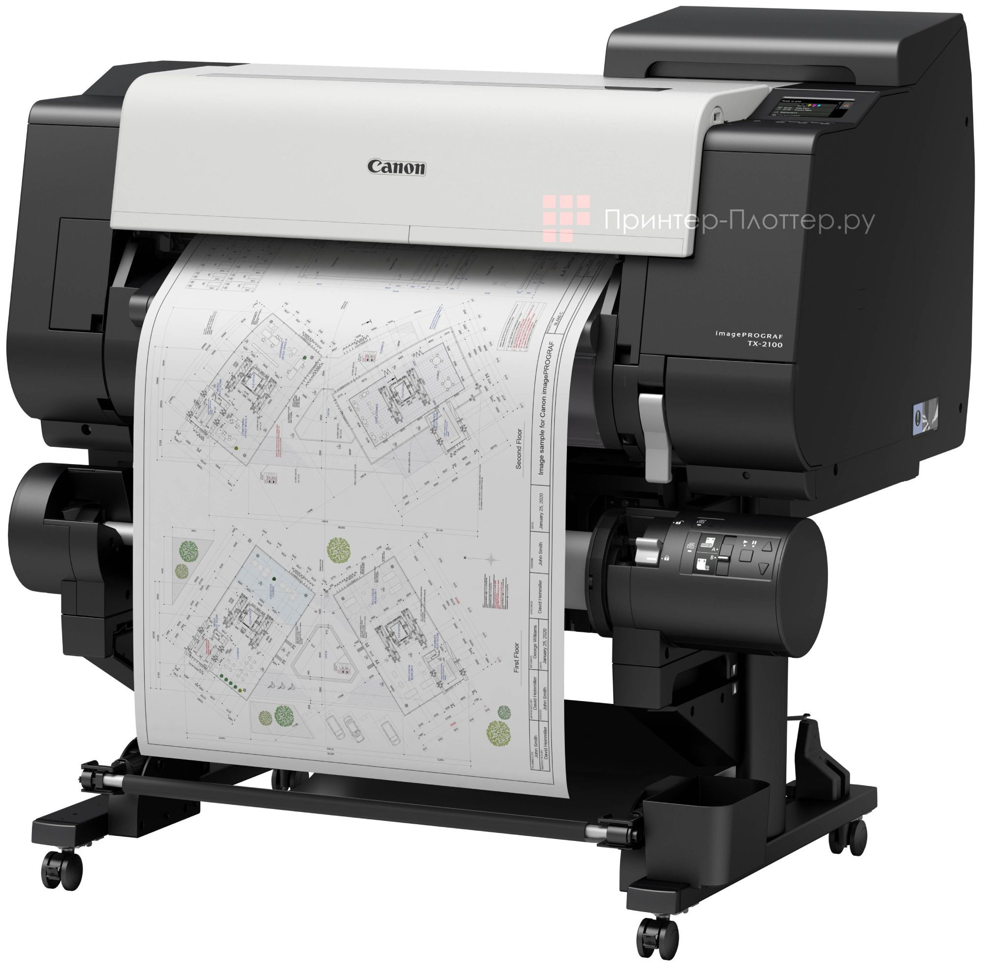 Canon imagePROGRAF TX-2100. Непрерывная печать чертежей