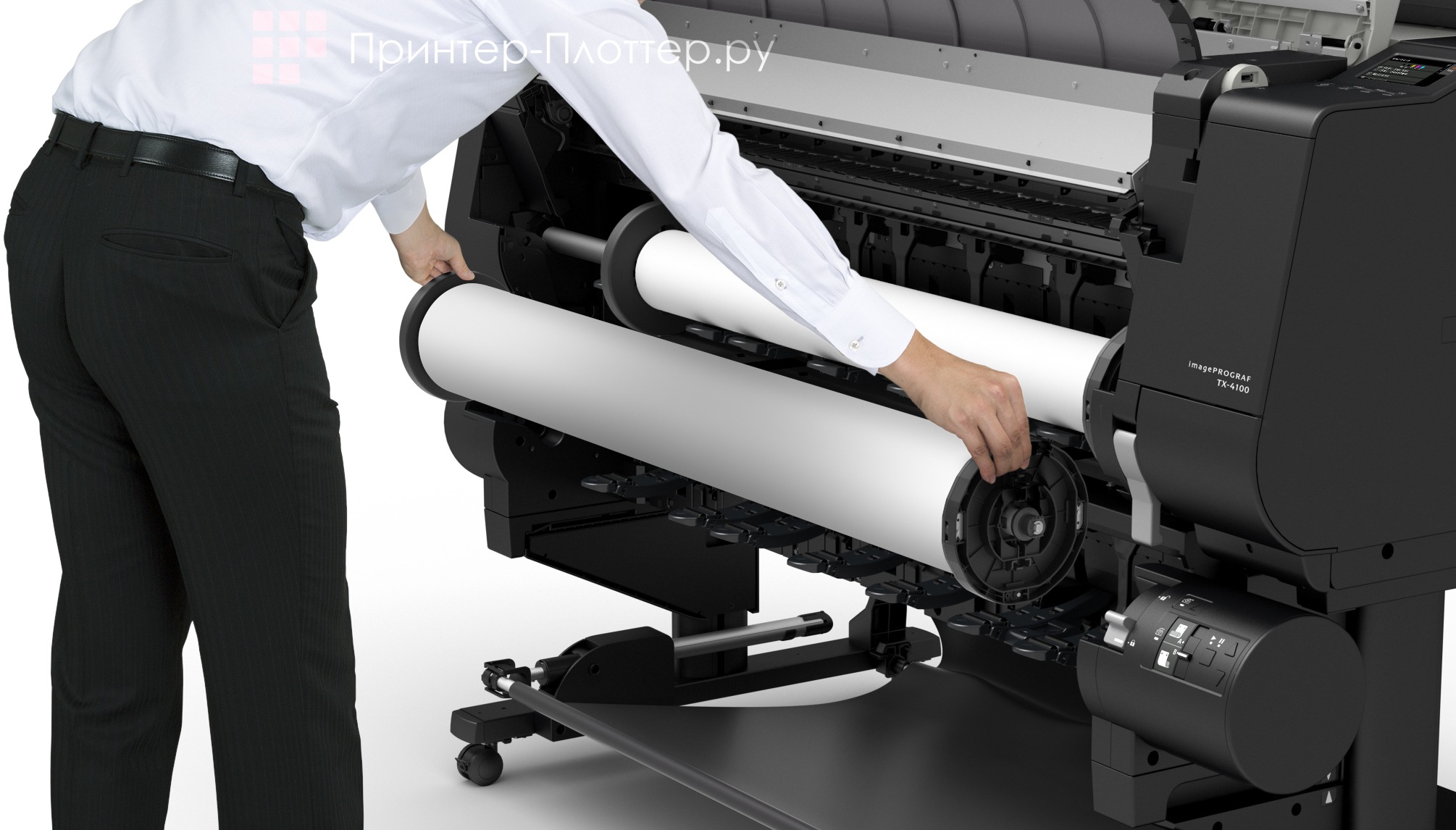 Canon imagePROGRAF TX-4100. Использование двух рулонов