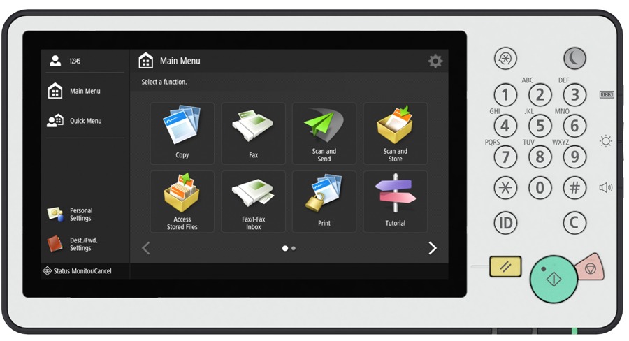 Canon imageRUNNER ADVANCE 525i. Простота управления