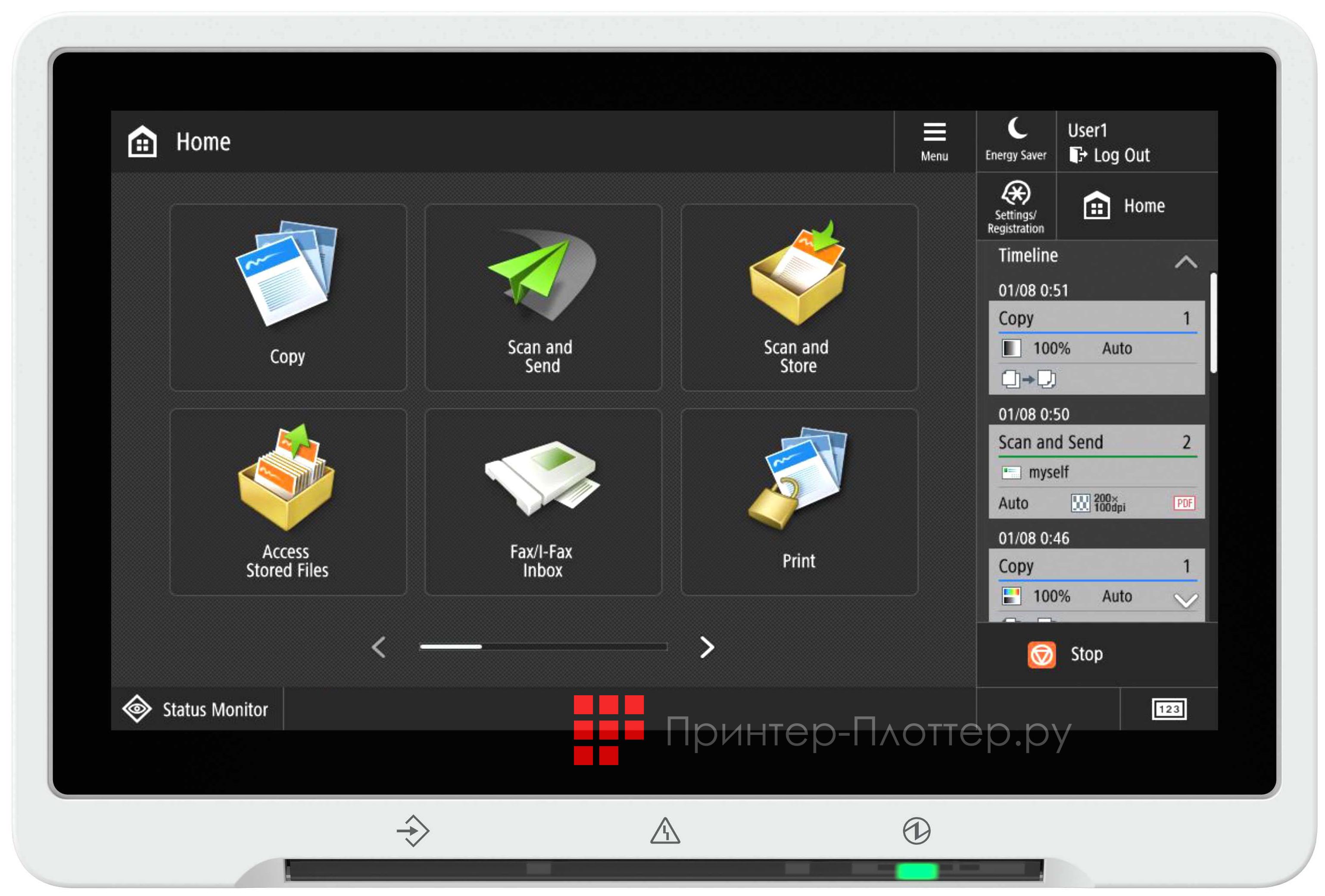 Canon imageRUNNER ADVANCE DX 6000i. Простота управления