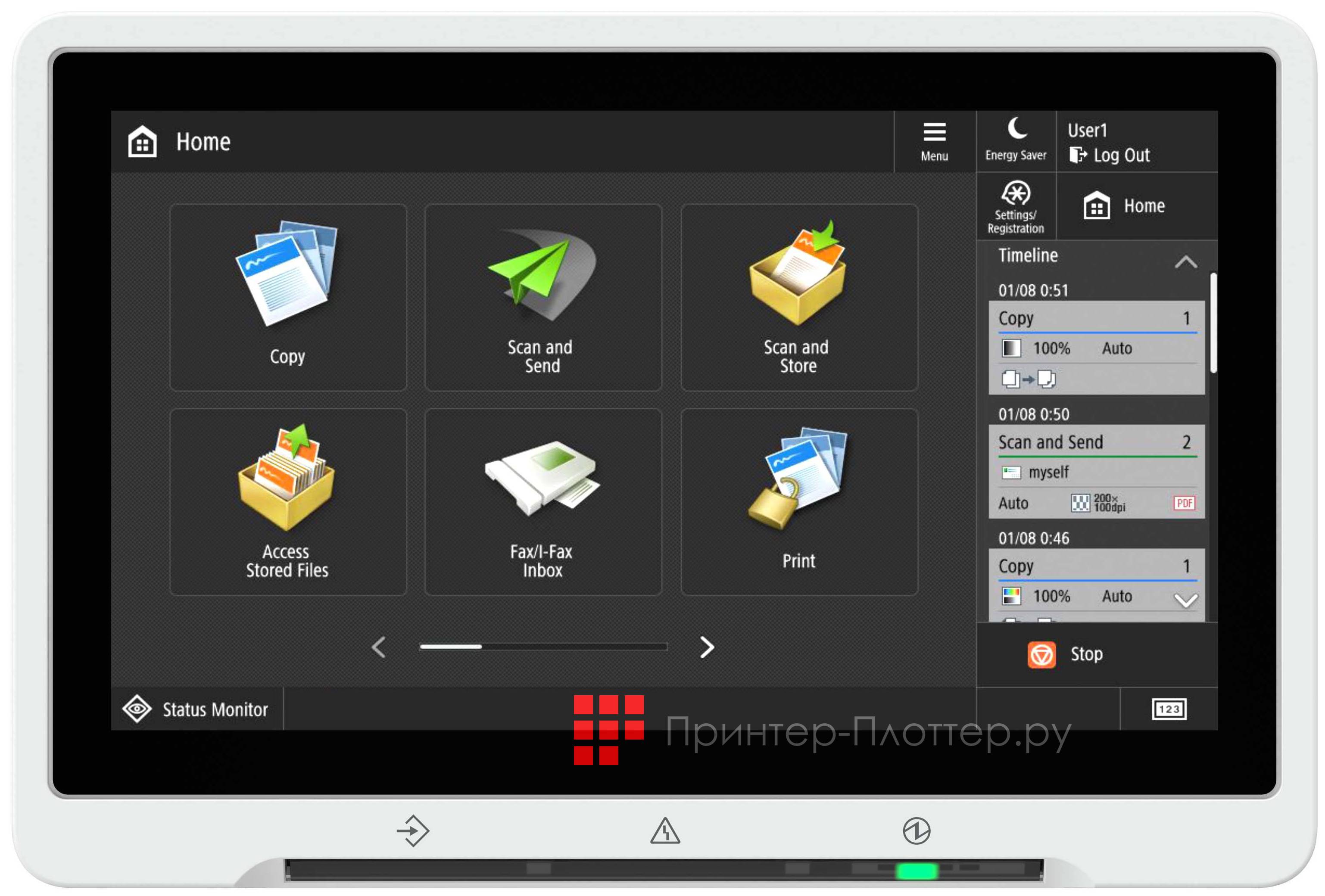 Canon imageRUNNER ADVANCE DX C3725i. Простота управления