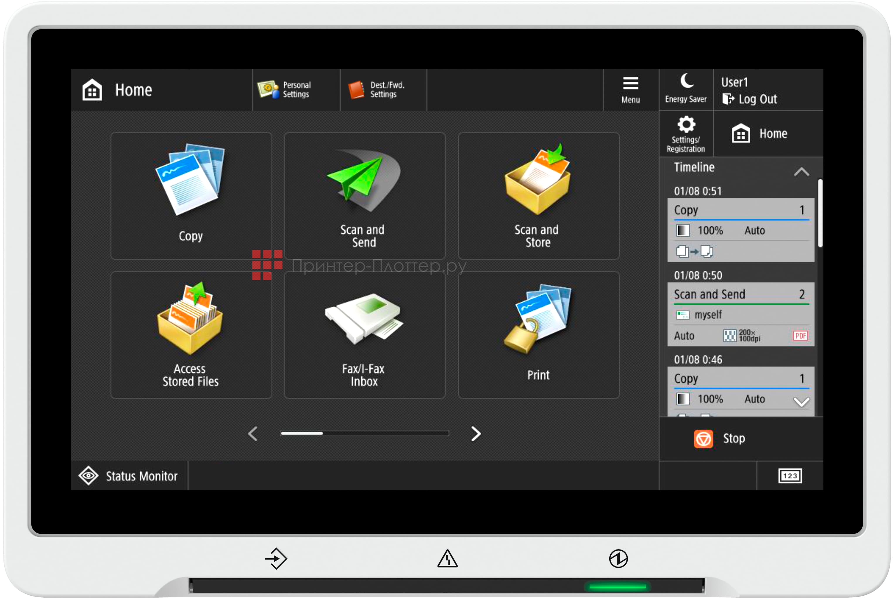 Canon imageRUNNER ADVANCE DX C3822i. Простота управления