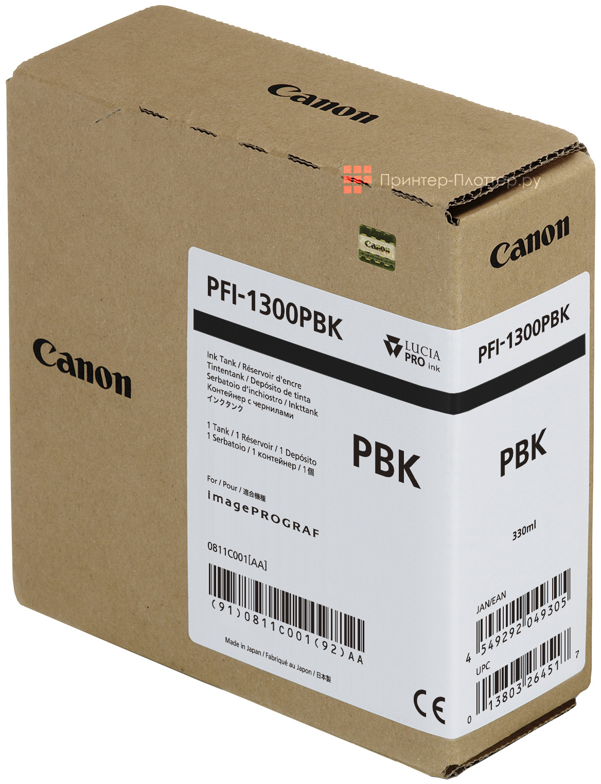 Canon PFI-1300PBK (photo black). На выгодных условиях