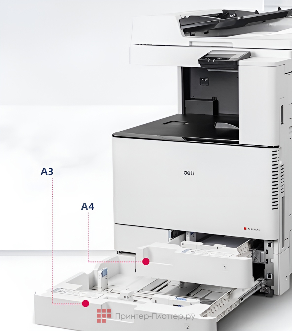 Deli M201CR. Большая емкость