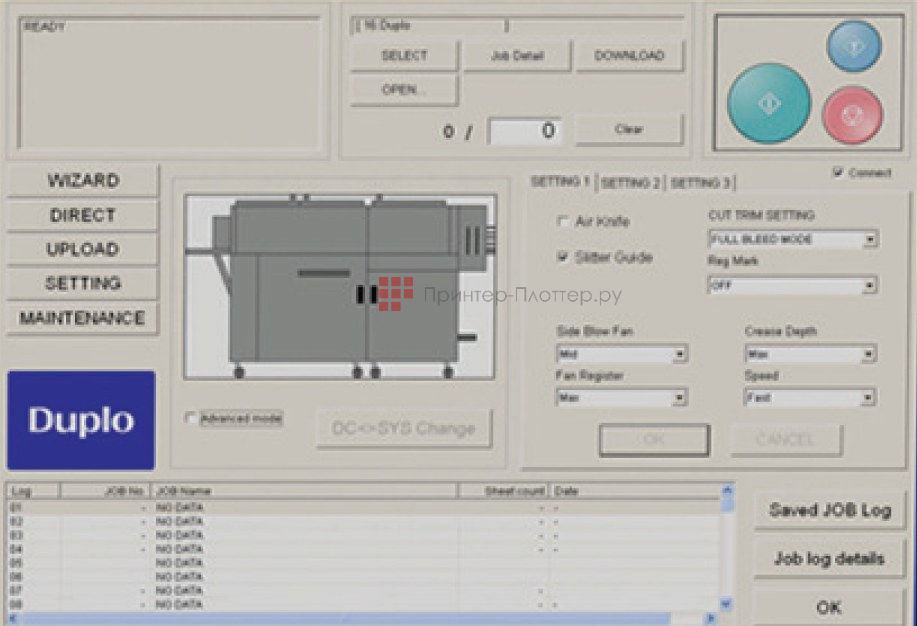 Duplo DC-646 Pro. Контроллер ПК