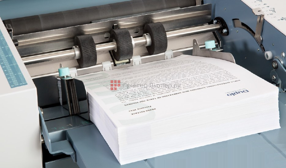 Duplo DF-999. Трехроликовая система фрикционной подачи