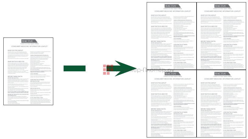 Duplo DP-F550. Мультиплицирование