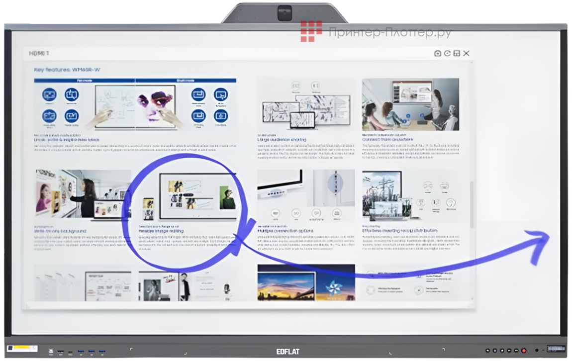 EdFlat EDF55EH. Встроенная функция распознавания объектов
