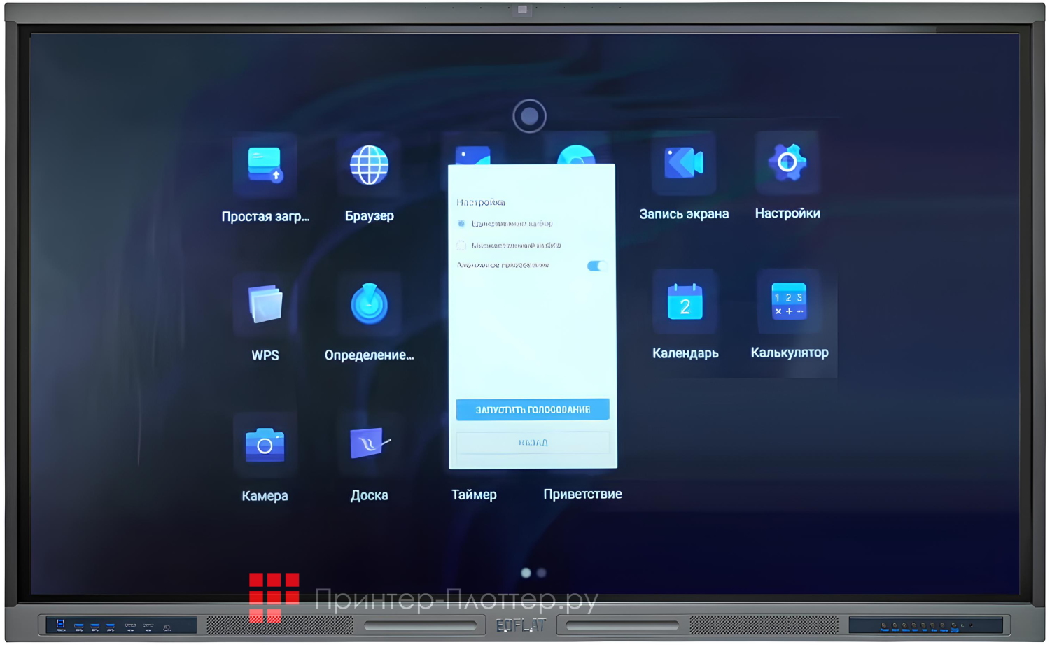 EdFlat EDF65UH 3. Система голосования
