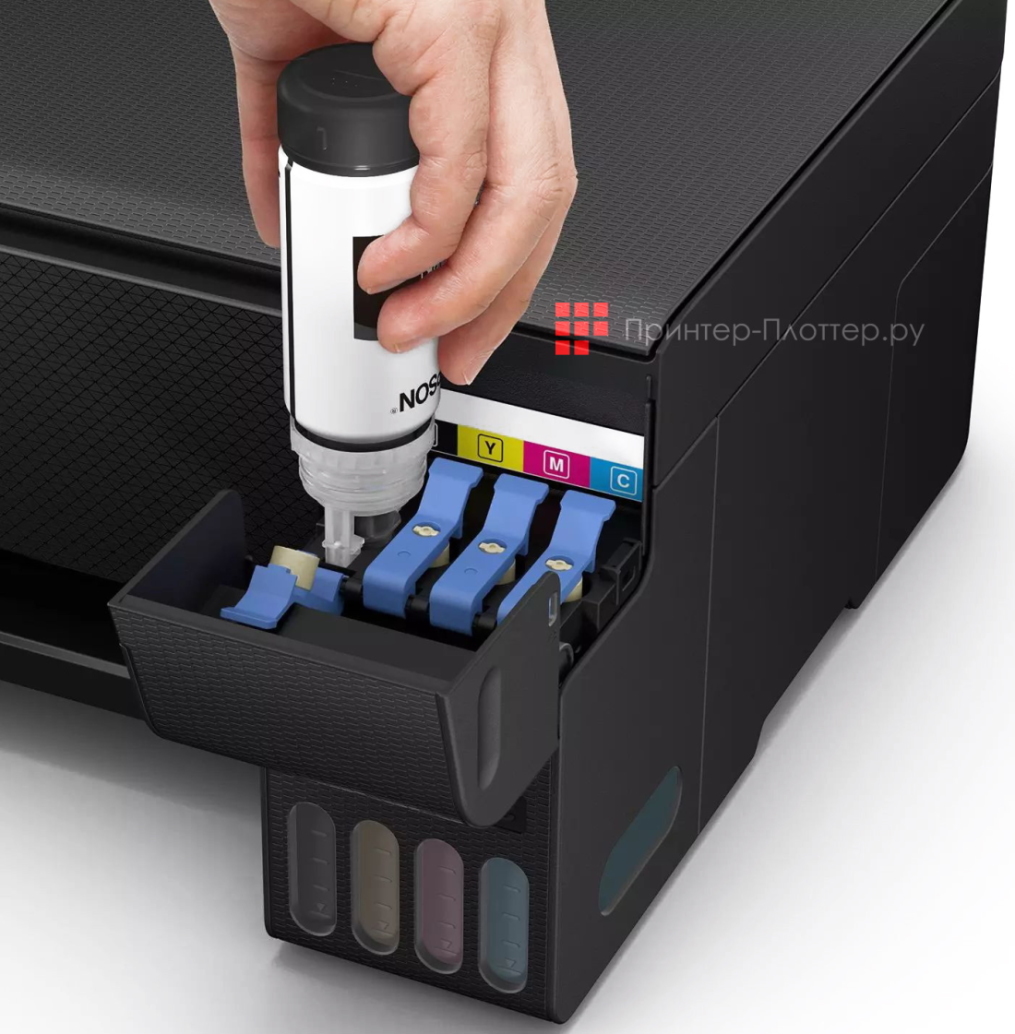 Epson EcoTank L3210. Встроенные резервуары для чернил