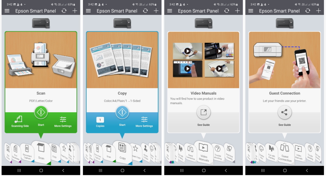 EcoTank L3256. Epson Smart Panel