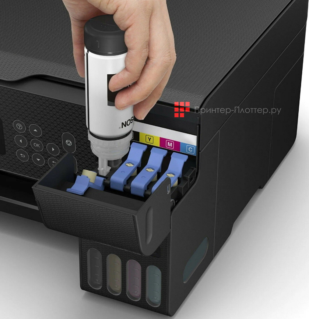 Epson EcoTank L3260. Key Lock — система безошибочной заправки чернил