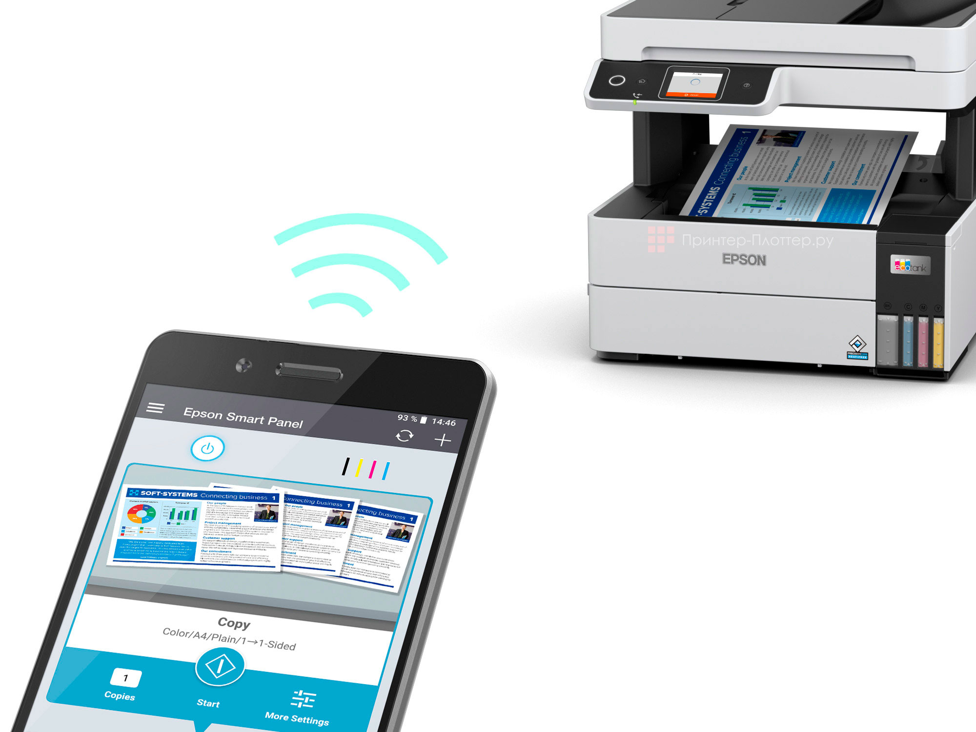 Epson L6490. Беспроводное подключение по Wi-Fi