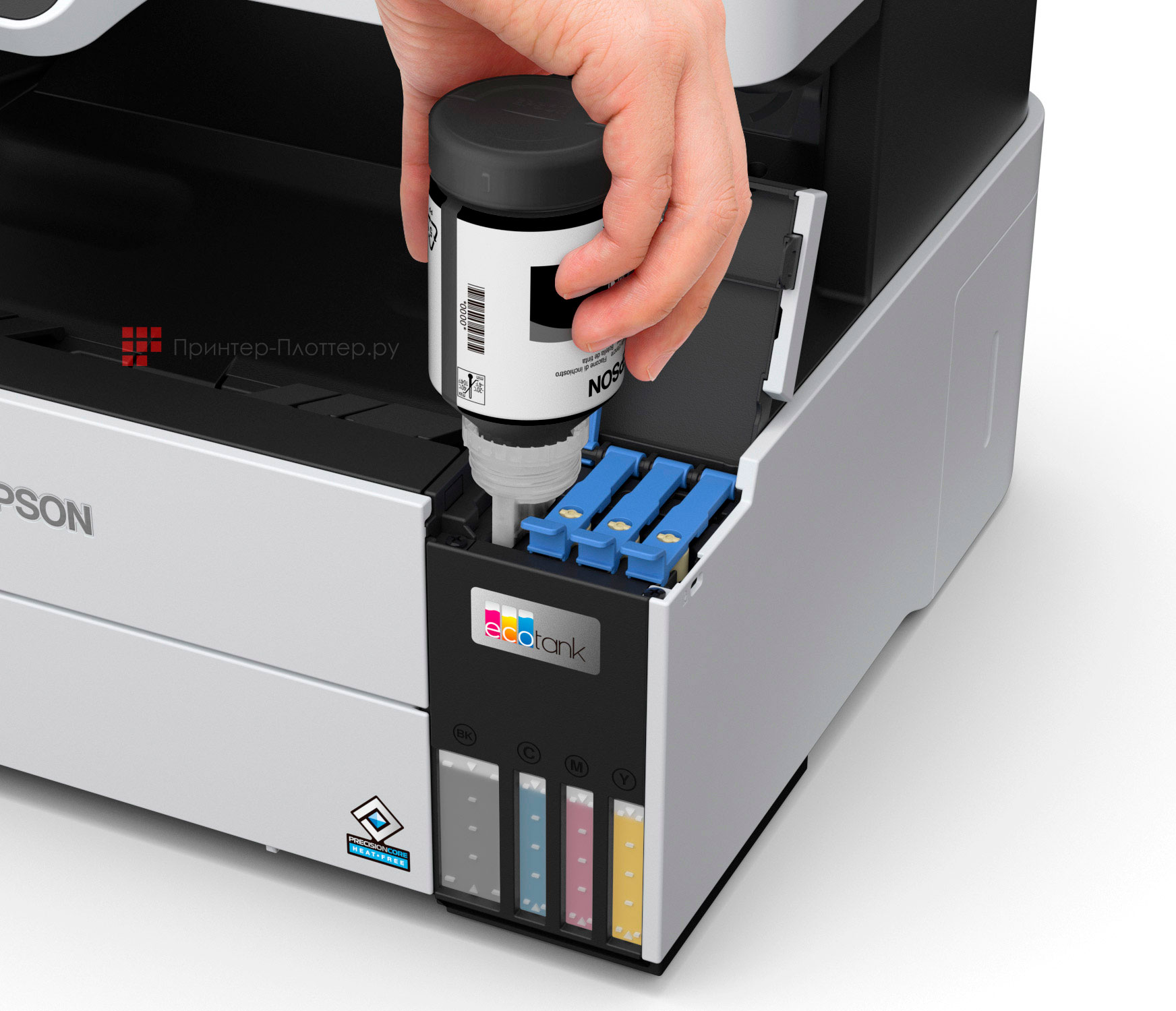 Epson L6490. Новые контейнеры со встроенным клапаном