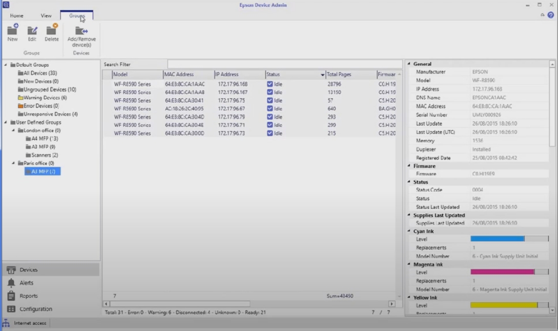 Epson L6550. Удобный пользовательский интерфейс