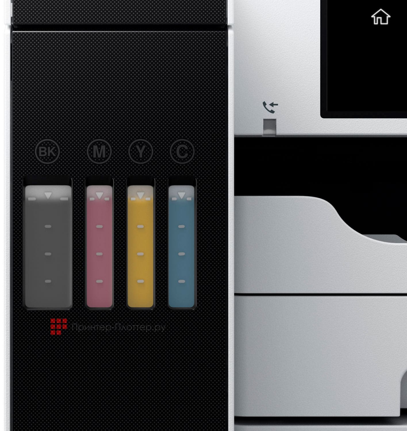 Epson L6580. Фронтальные чернильные емкости