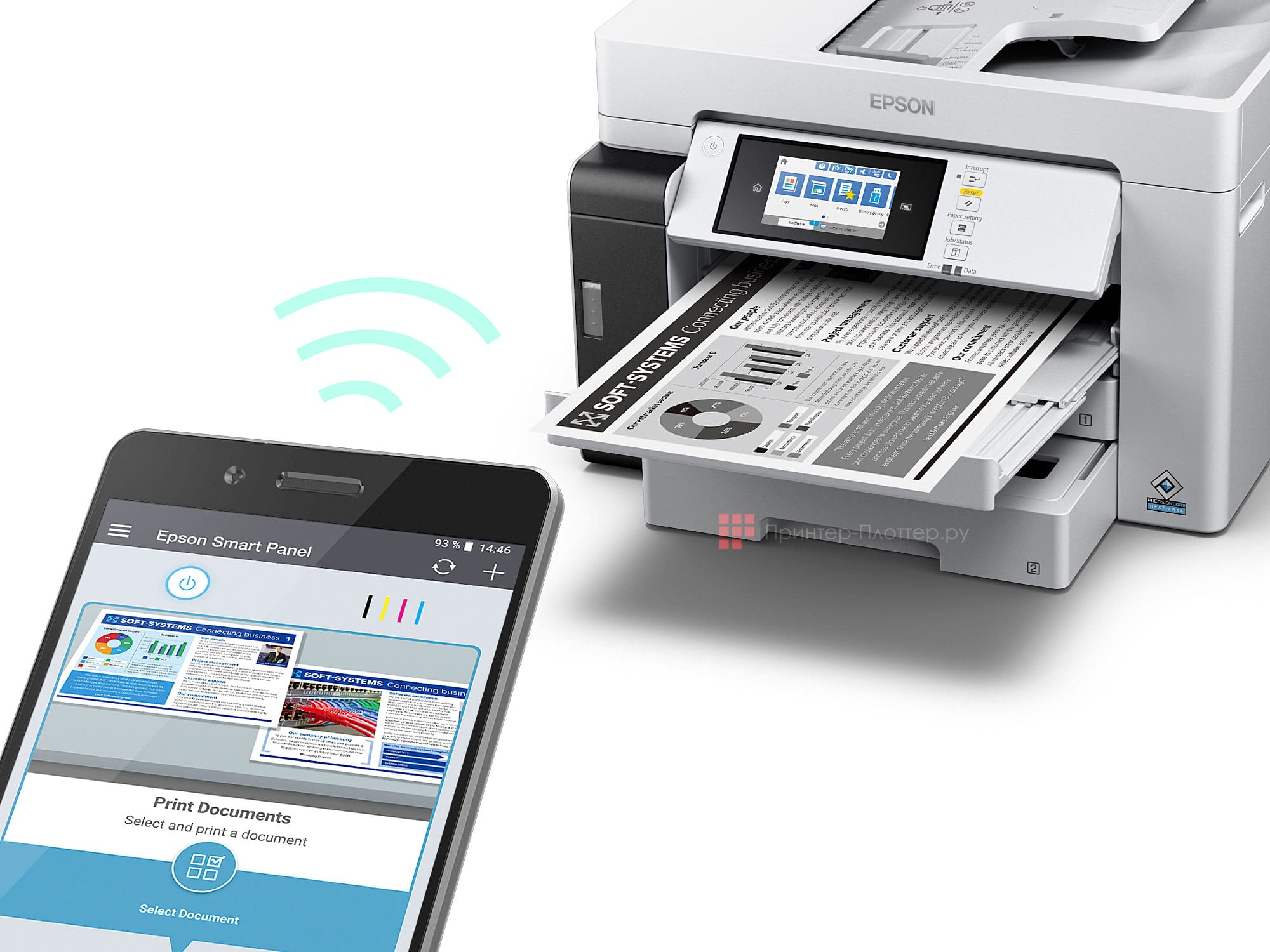 Epson M15180. Беспроводное подключение по Wi-Fi