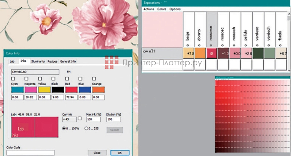 Epson Monna Lisa Evo Tre 32. Тонкая настройка цвета с помощью красок