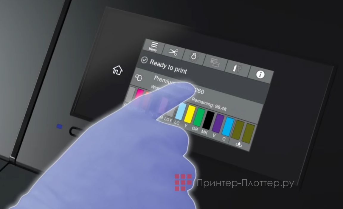 Epson SureColor SC-P9500. Панель управления