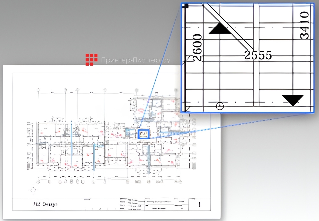 Epson SureColor SC-T3700E. Печать САПР