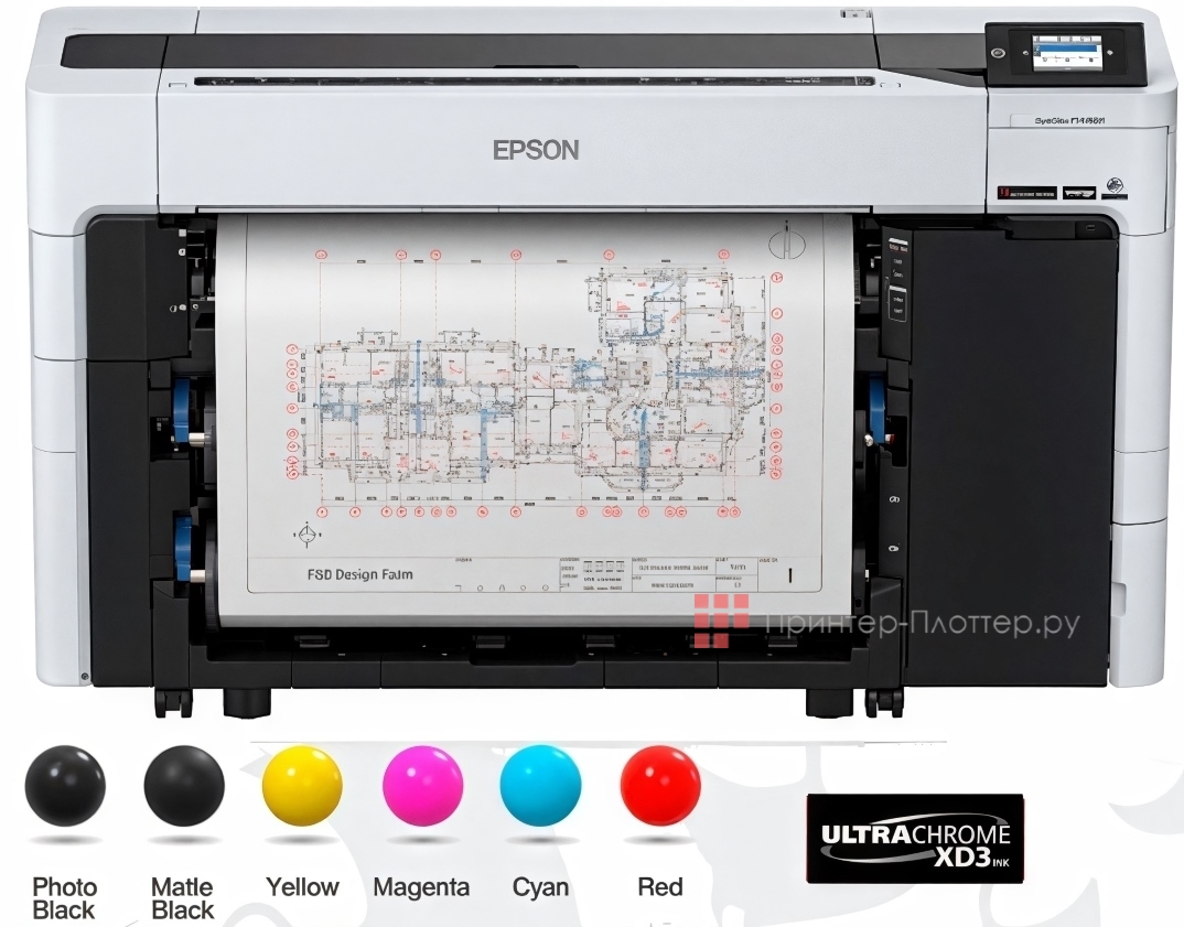 Epson SureColor SC-T5700DM. Чернила Epson UltraChrome