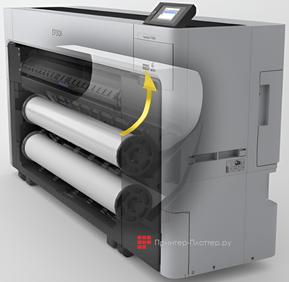 Epson SureColor SC-T7700DL. Автоматическая загрузка бумаги